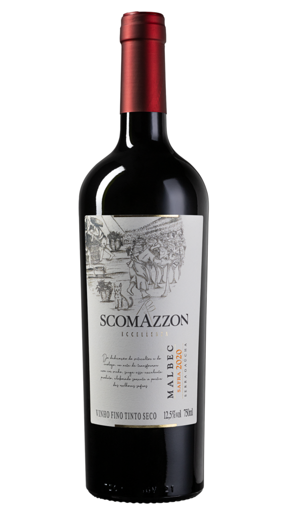 Foto com fundo transparente de Scomazzon Eccellenza Malbec 2020