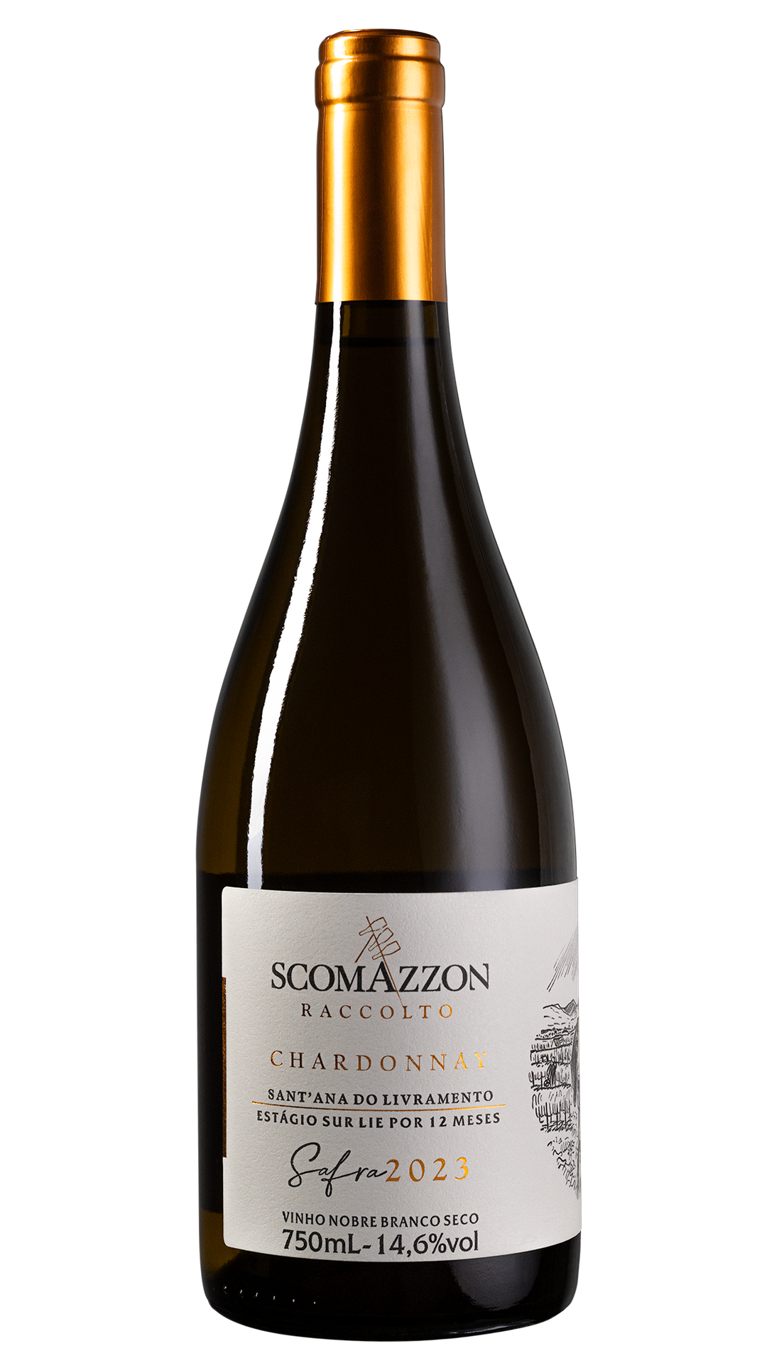 Foto com fundo transparente de Scomazzon Raccolto Chardonnay